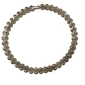 Vintage MARCEL BOUCHER Necklace Silver Collar 4110